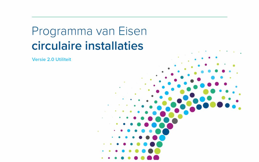 Circulaire installaties: van visie naar praktijk